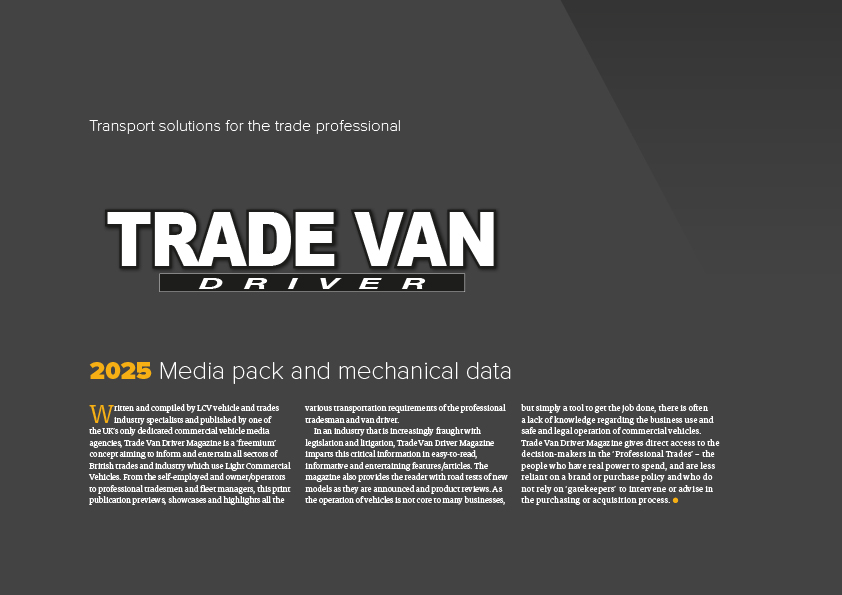 Trade Van Driver 2025 Media Pack